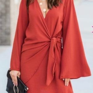 Pink Lily Be Your Forever Rust Dress